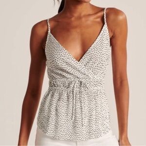 Abercrombie Spotted Baby Doll Tank Top